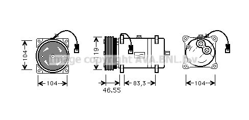 AVA QUALITY COOLING Kompressori, ilmastointilaite CNAK161